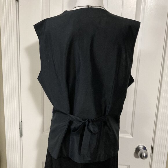 NORTHERN TRADITIONS Vintage floral print tapestry vest ~ LARGE fairycore top - Picture 10 of 10